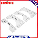 4pcs Alignment Ruler Clothing Ruler Clothes Neckline Center Measure Tool T-Shirt