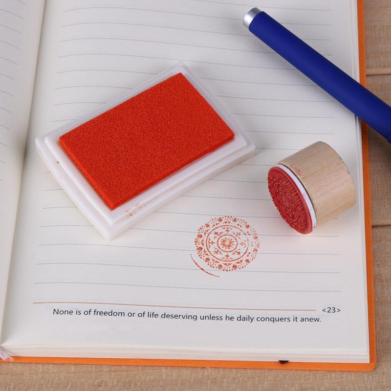 Inkpad DIY Home Stamp Ink Pad Scrapbooking Printing Stationery(Ocher-Yellow