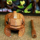 Wood Frog Rasp Percussion Musical Instrument Tone Block Stick Supplies