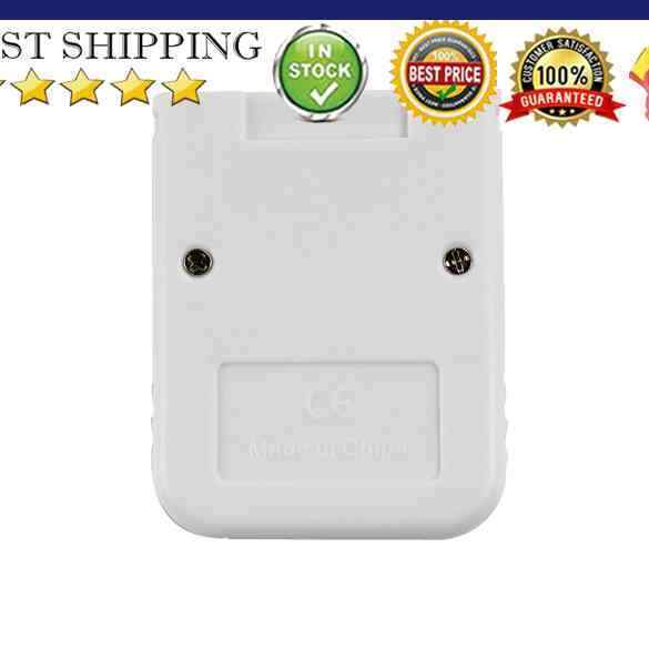 Practical White Memory Card For Nintendo Wii Gamecube GC Game 16MB 16M