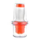 Portable Press Silicone Oil Bottle Brush Storage Cover Kitchen Tool 3pcs