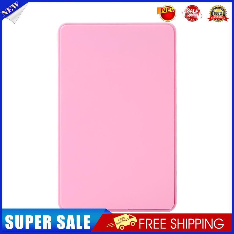 2.5 inch USB 2.0 SATA HDD Hard Disk Drive External Portable SSD Case (Pink)