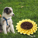 Dog Eating Mat Sunflower Pet Food Bowl Blanket Training Snuffle Pad Puppy S