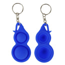 Mini Key Chain Pendant Stress Reliever Autism Squeeze Fidget Toys (Blue)