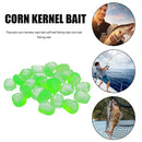 30x Soft PVC Corn Smell Float Carp Fishing Lures Artificial Bait (Green) Newly