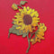 Sunflower Patch Cloth Bag Stickerei Applique Aufkleber Abzeichen-Patches N C9G8