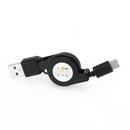 JUNERAIN USB-C-USB3.1 Retractable Cable for Data Sync, Charging Cable, 5