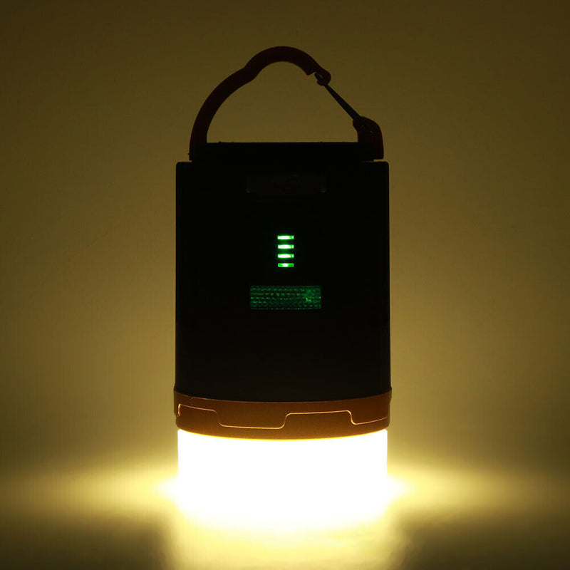 Portable Tent Camping Lamp Mobile Power Bank Remote Control Hang Lantern Light