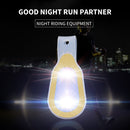 Portable Solar LED Magnetic Strap Light Running Safety Clip Lamp (Yellow)