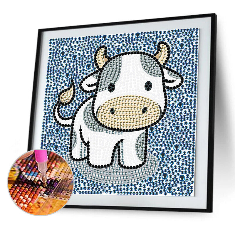 5D DIY Diamond Painting Cartoon Animal Full Round Drill Mosaic Crystal Art Ki