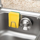 Steel Self Adhesive Sponges Holder Sink Caddy Accessories Kitchen Bat`