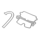2pcs DIY Swimming Tools Cutting Die Scrapbook Embossing Metal Stencil Craft