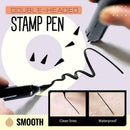 2 In 1 Eyeliner Print With 2 Double-sided Pens Liquid Eyeliner Waterproof E6H5
