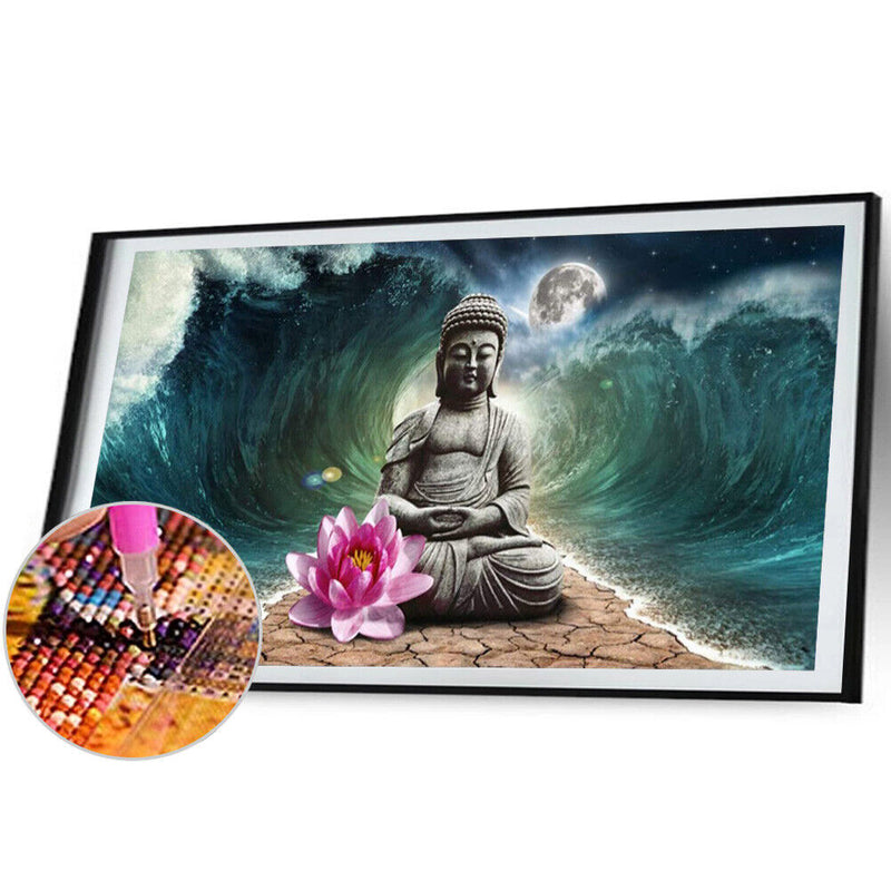 Buddha Statue Full Round Diamond Painting DIY Mosaic Picture Kit Home Decor