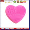 Silicone Makeup Brush Cleaner Scrubber Board Pad Heart-shaped Make Up Clean