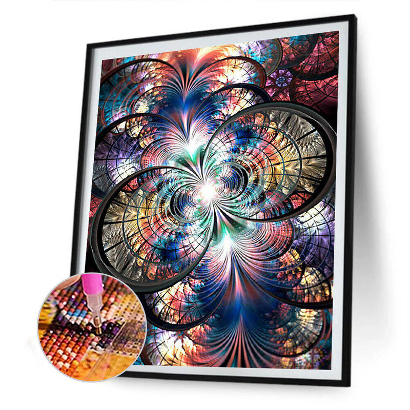 DIY Diamond Painting Kits Symmetrical Pattern Abstract Full Round Drill Pictu