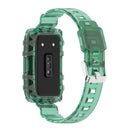 TPU Transparent Strap for HUAWEI HONOR Band 6 Soft Wristband Belt (Green) Newly
