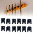 12Pcs Pool Cue Stick Wall Mounted Rack Wooden Billiard Cue Set Holder Stick K3C9