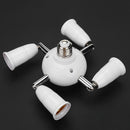 Adjustable E27 Splitter 5 Heads Lamp Base LED Bulb Adapter Holder Socket Newly