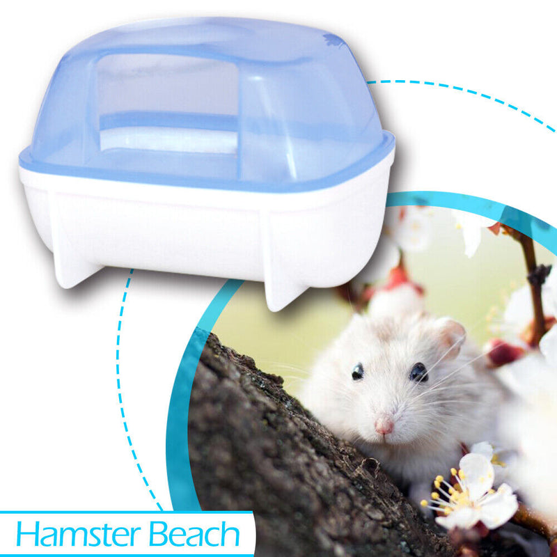 Hamster Cage Bathroom Bathtub Toilet Plastic Small Pet Sauna Bath Basin Newly