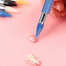 Dual Heads Gem Picking Point Drill Pen Diamond Painting Wax Pencil (Blue) Newly