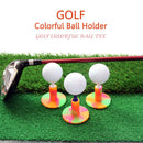 Golf Tea Training Practice Indoor Outdoor Golf Ball Holder for Driving Range Mat