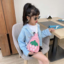 Strawberry Shoulder Chest Bag Kids Girls Rucksack Crossbody Handbags Coin Purse