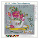 5D DIY Diamond Embroidery Painting Flowers Full Drill Mosaic Cross Stitch Newly