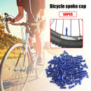50pcs Metal Nipples for 14G 2mm Spokes Mountain Bike Cycling Parts (Blue) Newly