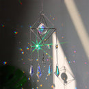 #A Crystal Wind Chimes Colorful Metal Hanging Prisms Light Catcher Ornament Wind