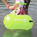 Inflatable Swimming Float Air Dry Buoy Water Sport Bag (Fluorescent Green) Newly
