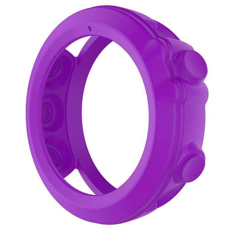 Silicone Case Cover for Garmin Fenix 3 HR Quatix 3 Tactix Bravo(Purple)