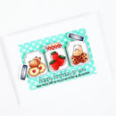 Paper Cut Card DIY Transparent Silicone Cat Dog Strawberry Seal Embossing Album