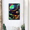Planets in Sky Oil Paint By Numbers Kit DIY Drawing for Adults Home Decoration