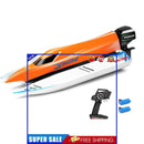 #A WLtoys WL915-A 45km/h High Speed Speedboat 2.4GHz 2CH RC Racing Boat Kids Gif