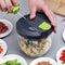 Kitchen Pulling Manual Food Rope Processor Shredder Meat Chopper (L)