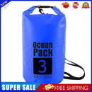 Waterproof Dry Bag Pack Sack Swimming Kayaking Boat Trekking (3L Dark Blue)