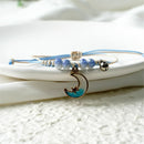 Day present Adjustable Charm Couples Bracelet Moon Rope Bracelet Hand Chain