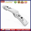 Gun Shape Handgrip Sense Joystick for NS/NS OLED Game Controller (White)