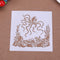 Octopus Coffee Spray Printing Mold DIY Cake Embossed Decor Baking Stencil
