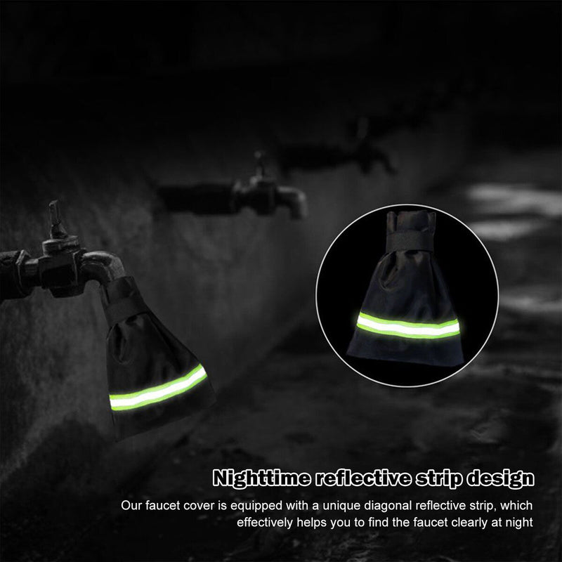 Faucet Covers Waterproof Spigot Tap Protector with Reflective Strips - 3 Pack
