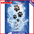 5D DIY Full Round Drill Diamond Painting Dog Footprints Cloud Handmade Art Craft