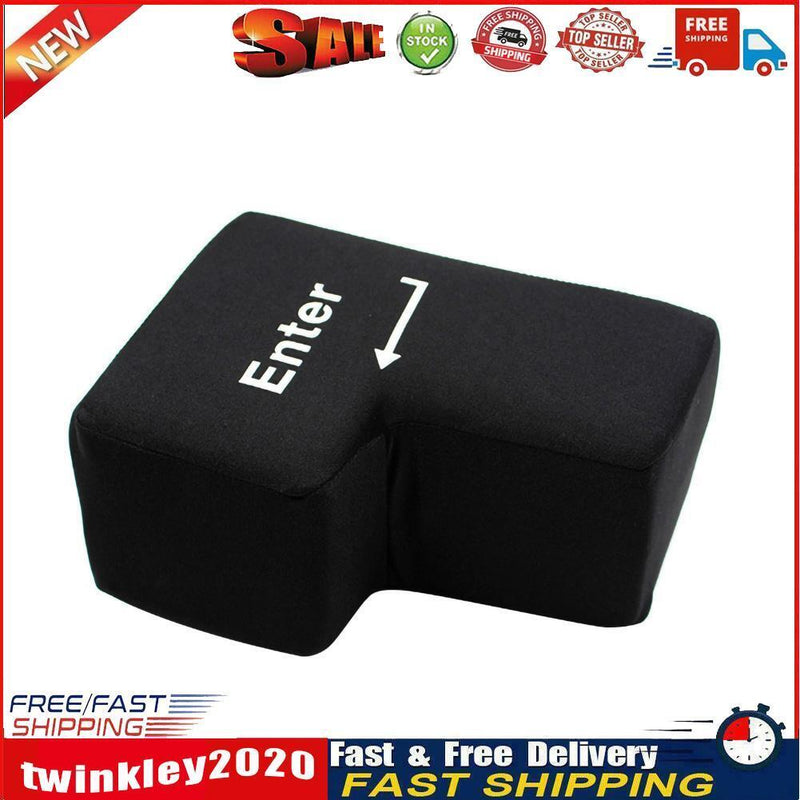 Computer USB Enter Key Pillows Anti Stress Button Office Soft Nap Pillow Newly