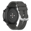 22mm Silicone Wrist Strap Band w/Buckle for Amazfit GTR 47mm (Dark Grey) Newly