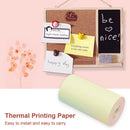 6pcs 57x30mm Portable Pocket Printer Paper Rolls Self-Adhesive Paper Replacement