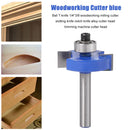 6.35mm Shank T-Sloting Router Bit with Bearing Wood Slot Milling Cutter Trimmer