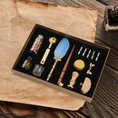 Feather Dip Pen Fountain Retro Fire Lacquer Seal Set Calligraphy Stationery Gift