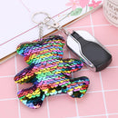 Sequins Keychain Bear Sequins Shiny Lovely Keychain Car Keys Girl Pendant Gif