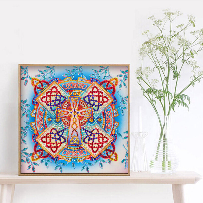 DIY 5D Mandala Flower Part Drill Special Shape Diamond Painting Kit (UP100)