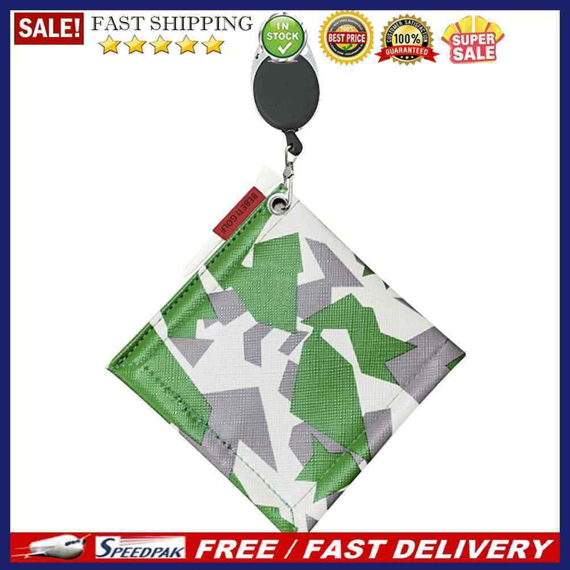 Camouflage Golf Ball Club Head Cleaning Towels Double-Sided with Carabiner Ho